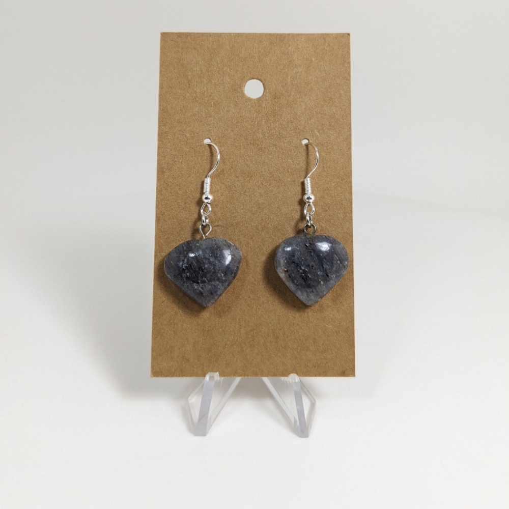 Black Aventurine Earrings, gemstone jewelry, stone of opportunities, gift idea